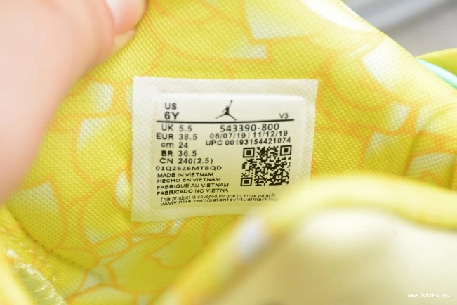 Cheap Jordan Retro Floral 543390-800 (GS) Yellow Dynamic Air 6 0814